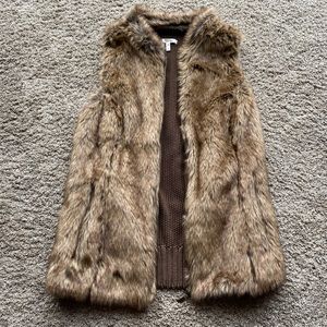 Small brown fur vest